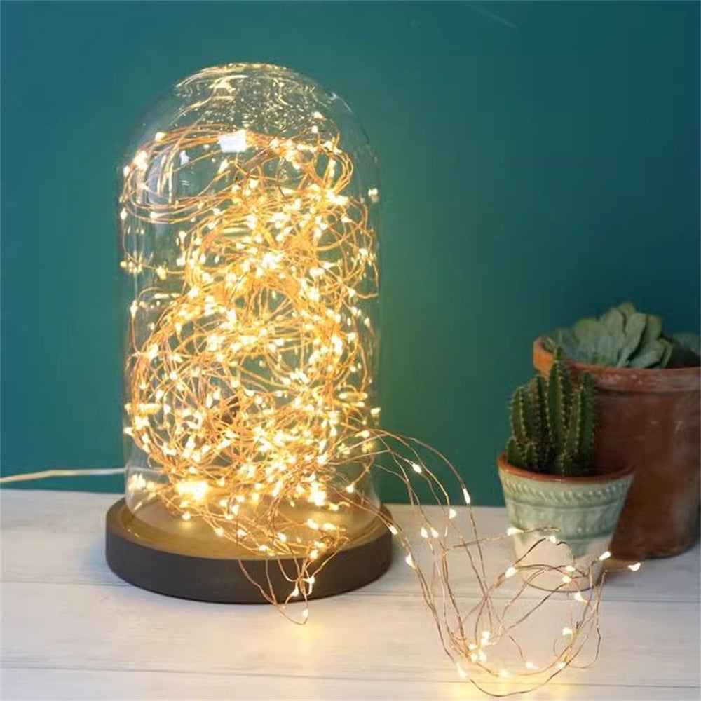 Battery Box USB Christmas Decoration Copper Wire Light Lantern