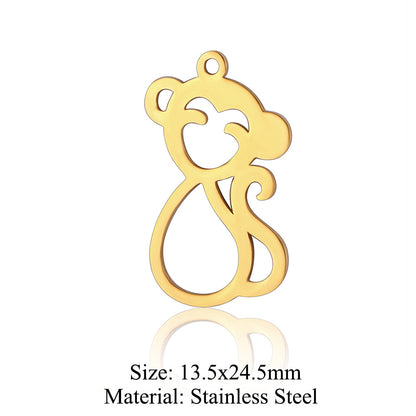 5 pcs/titanium steel pendant pigeon owl dolphin