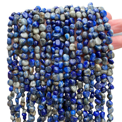 6-8M natural lapis lazuli conformal beads loose beads
