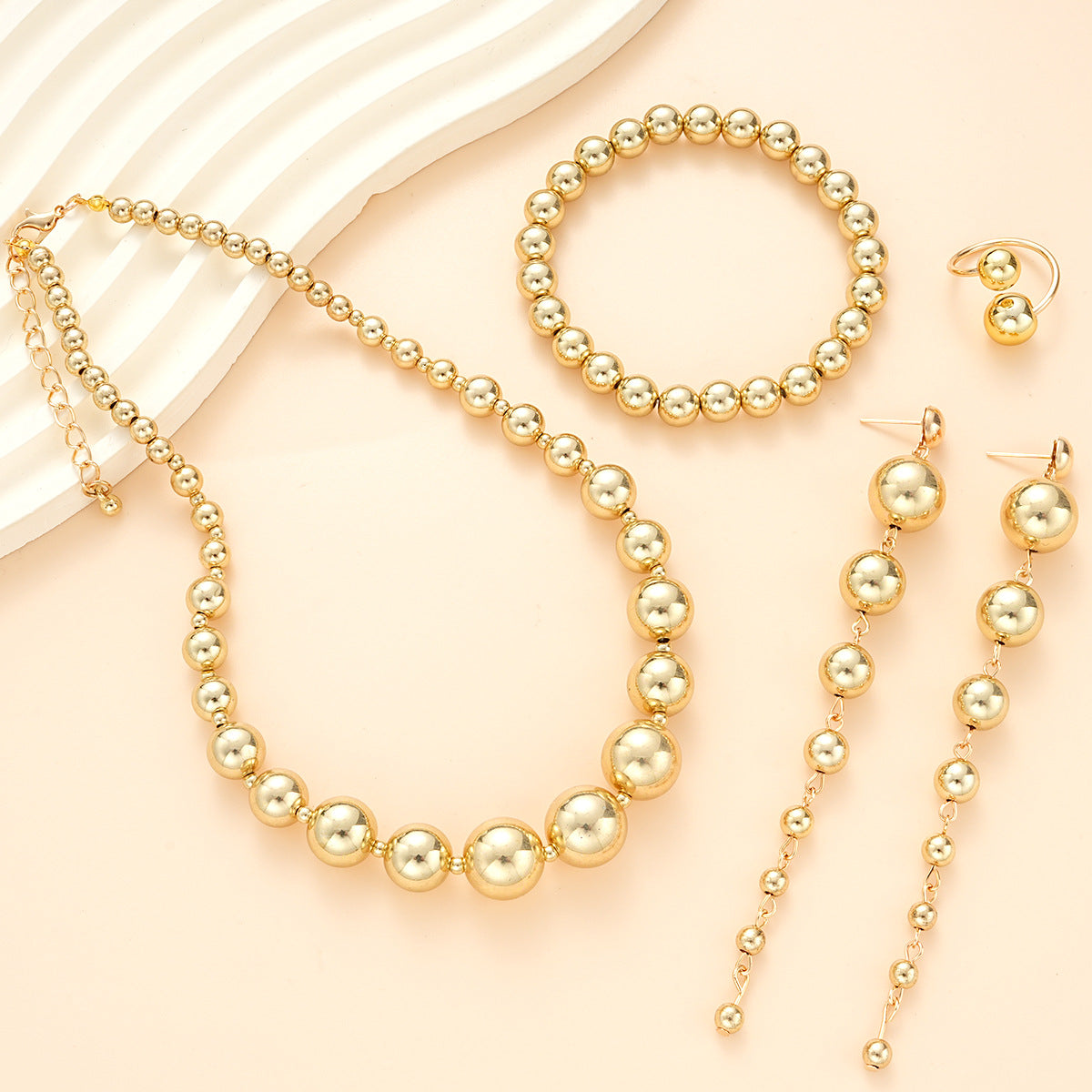 Geometric Bead Jewelry Set