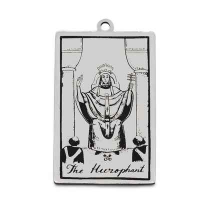 5 pcs/bag Tarot titanium steel pendant retro