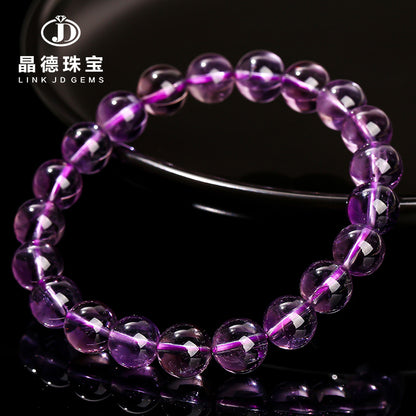 7A Natural Brazilian Ice Transparent Amethyst Bracelet