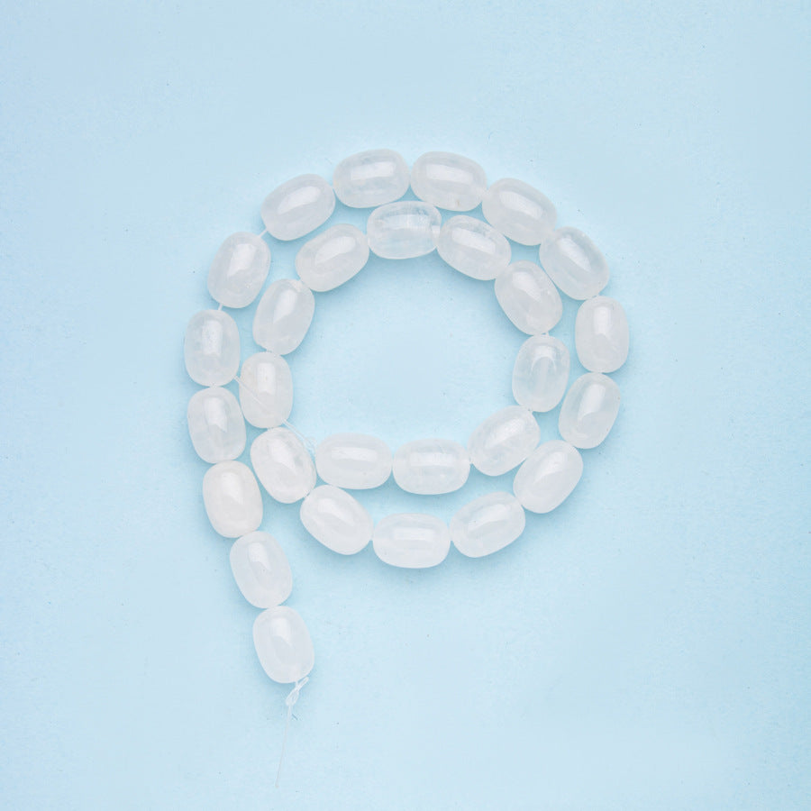 Contas de arroz ovais de cristal, contas soltas 