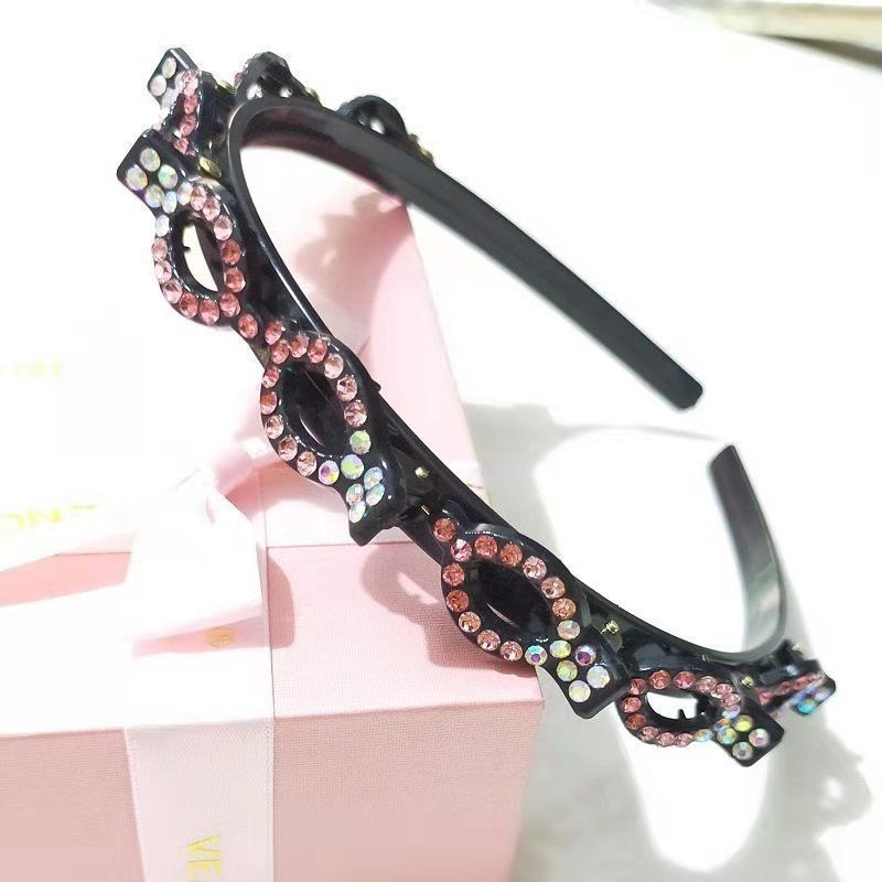 Rhinestone headband disc hair accessories