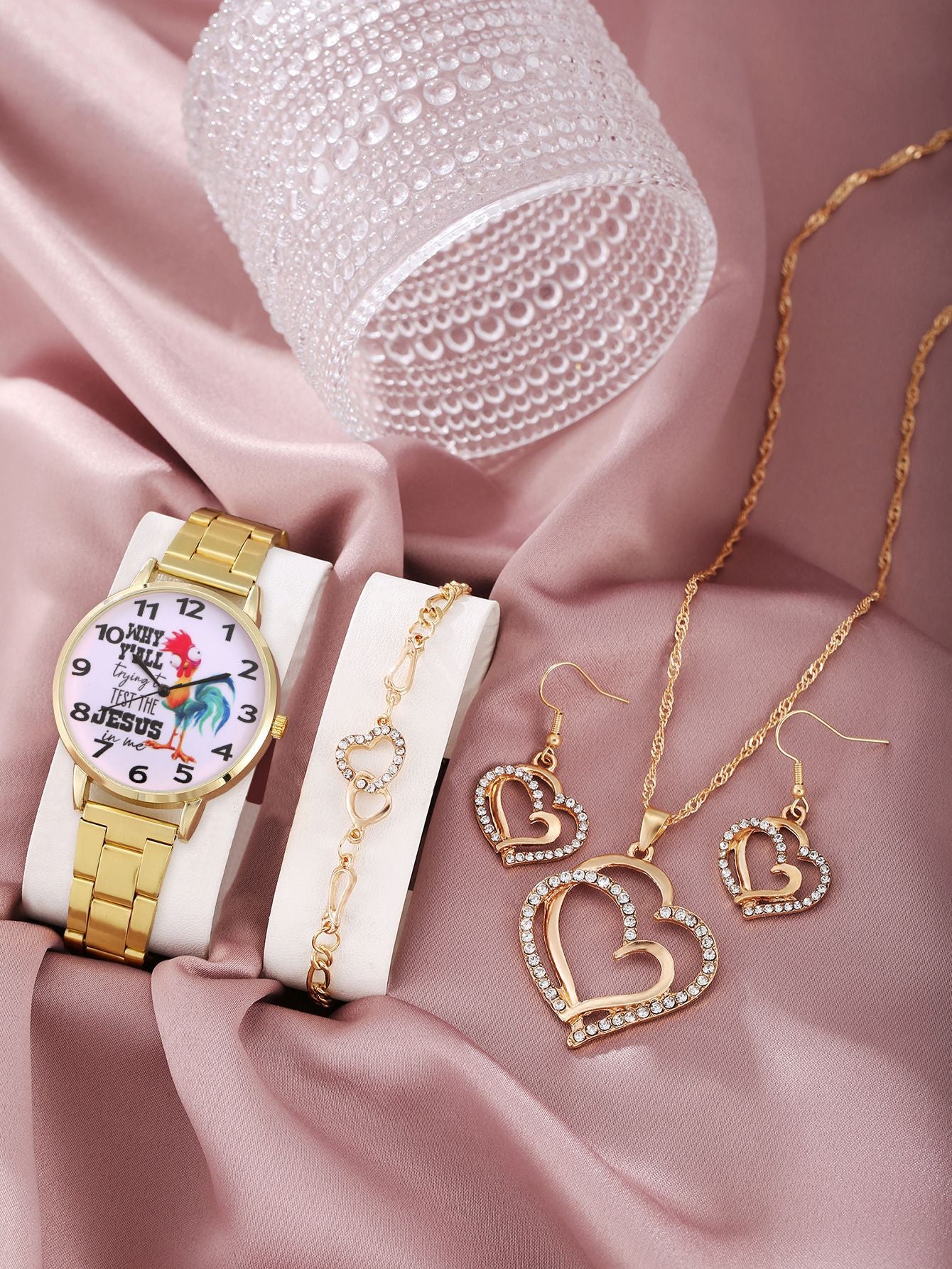 Pearl Jewelry Set Quartz Watch