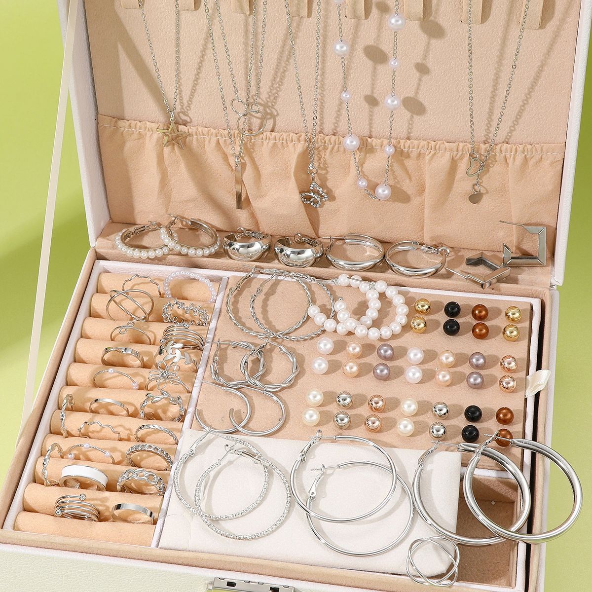 SHEIN Imitation Pearl Alloy Jewelry Set (without box)