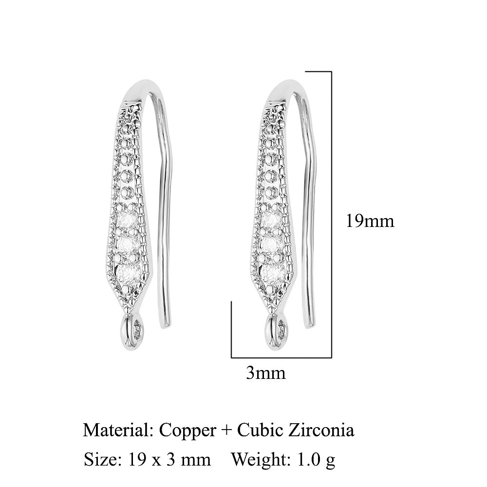 Water drop bee butterfly women's copper ear buckle