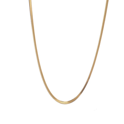 Paquete de 100 cadenas de acero de titanio de 3 mm y oro de 18 quilates, 45 + 5 cm 