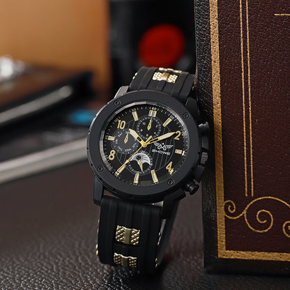 Faux Three-Eye Men's Quartz Watch