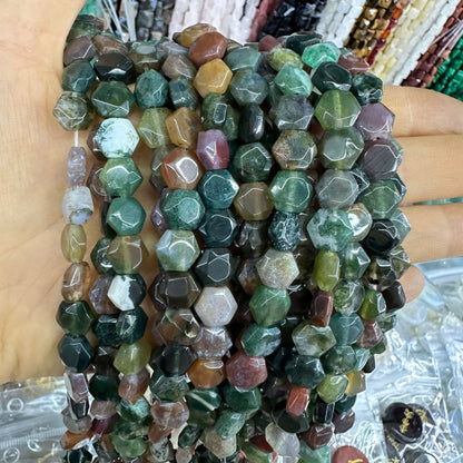 8*8MM 25pcs/string natural crystal hexagon