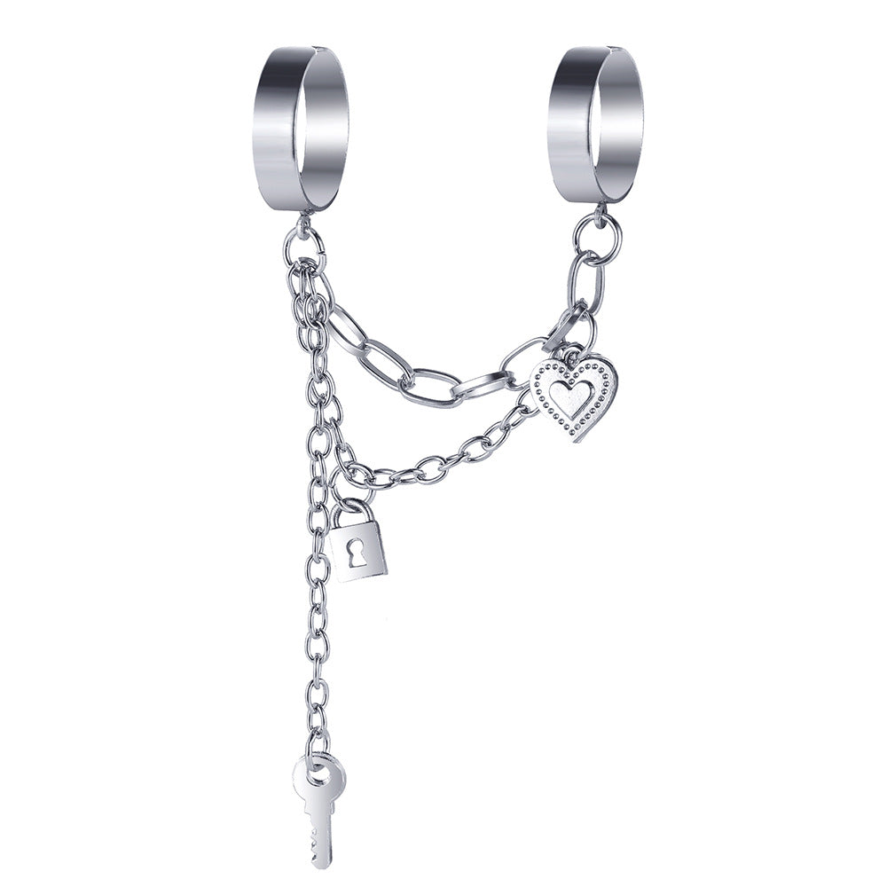 Chain two finger one piece ring wholesale