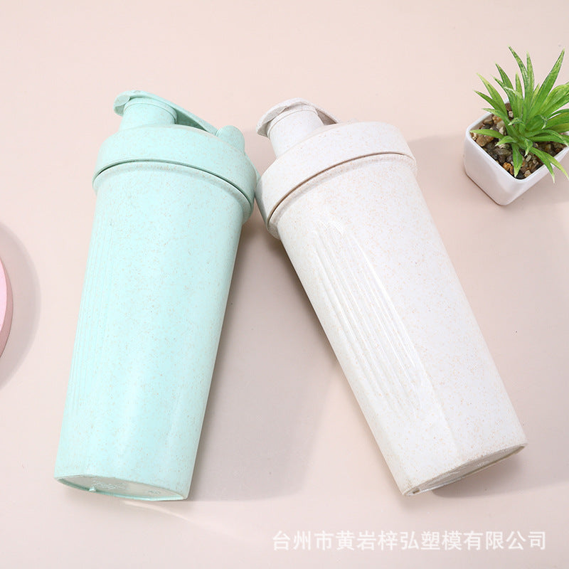 600Ml Wheat Straw Shaker Cup