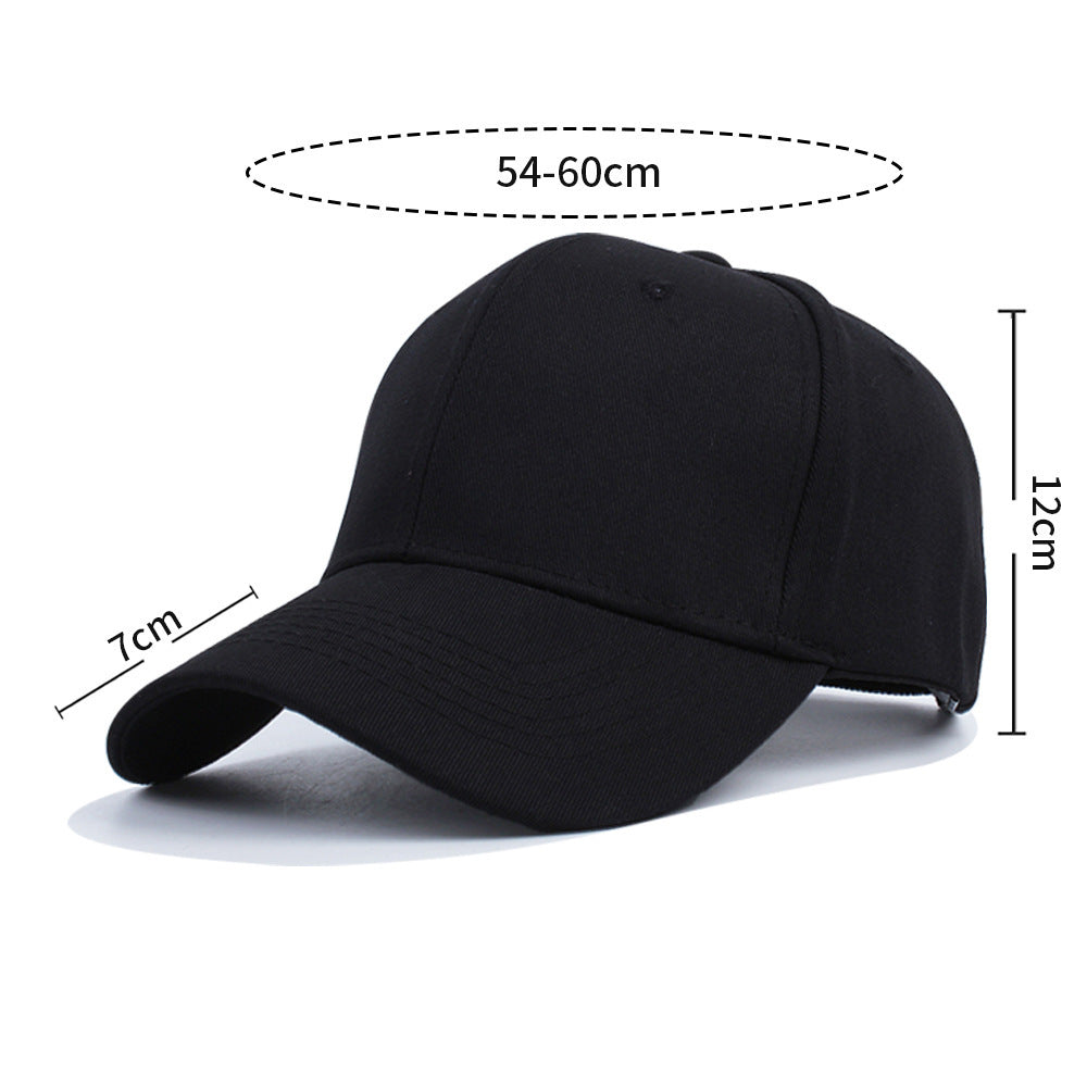Cotton Hard-Brim Baseball Cap