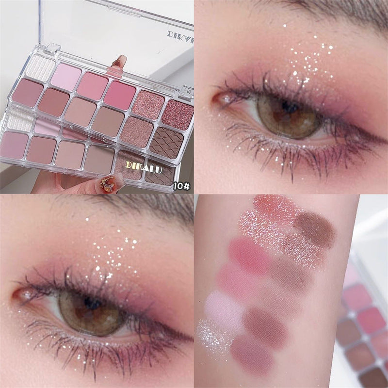 Paleta de sombras de ojos en tonos tierra mate de 12 colores 