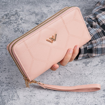 Suitable for women's wallets Long double zipper