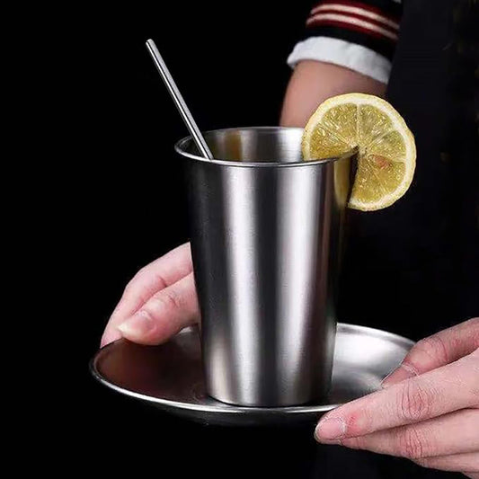 304 stainless steel single wall cup multi-style