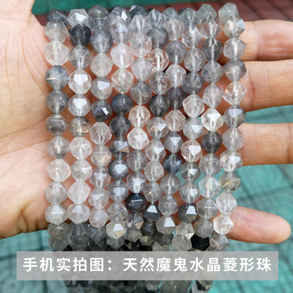 Crystal Diamond Cut Rhombus Beads Loose Beads
