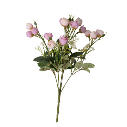 Artificial rose green buds bunch of artificial flowers