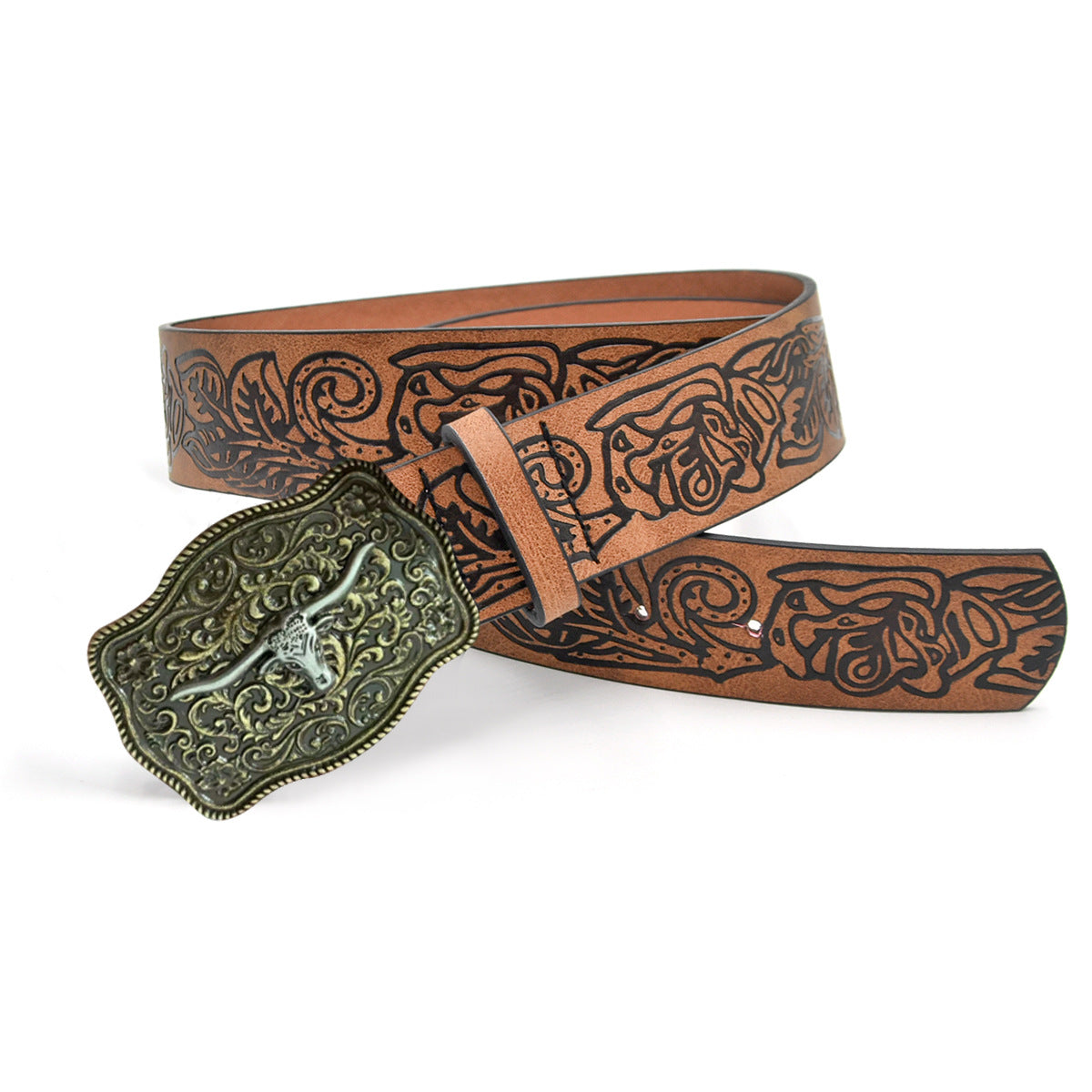 Punk PU leather belt