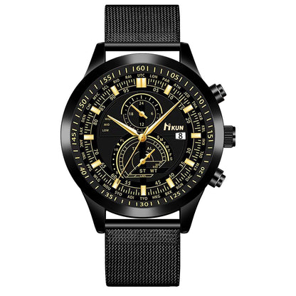 Sports versatile mesh belt quartz watch