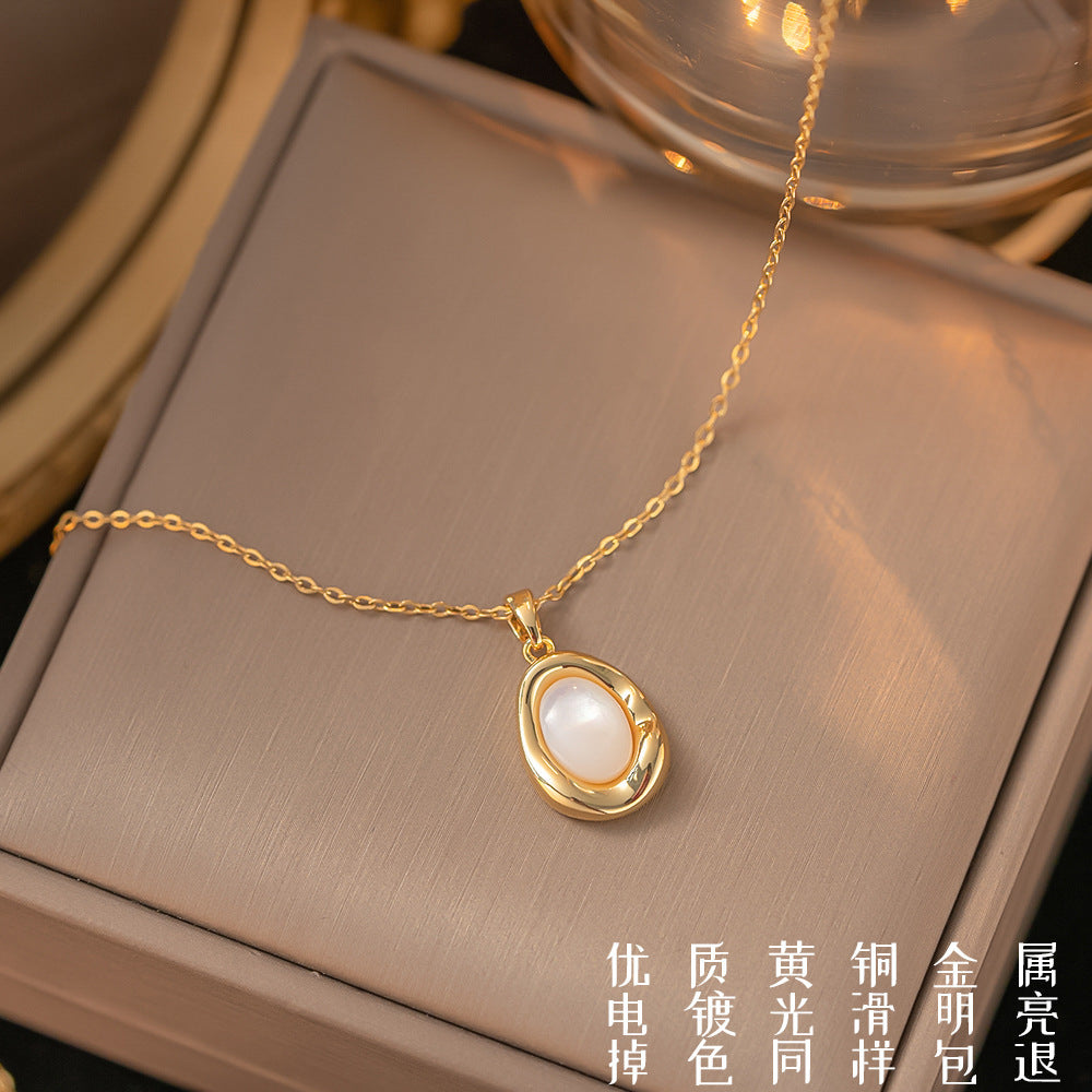 Titanium Steel Copper Pendant Necklace