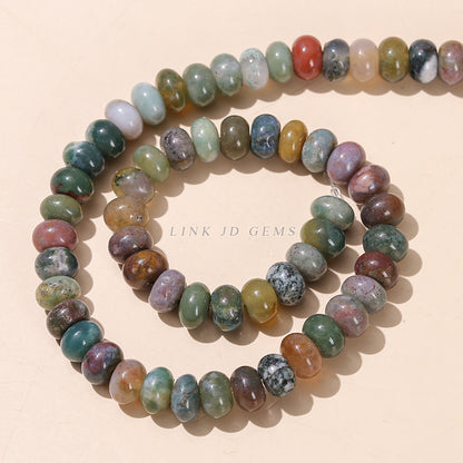 8 * 4 Natural Indian Agate Abacus Beads