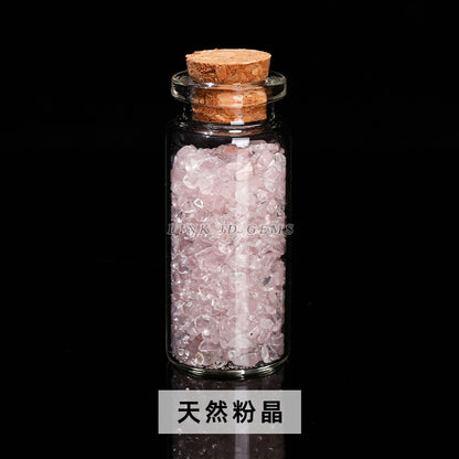 Crystal gravel wishing bottle jade agate gravel