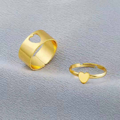 Juego de anillos del mismo par. 