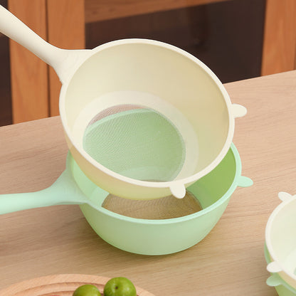 Cuchara de plástico para lavar arroz, colador multifunción 