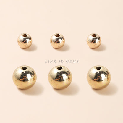 Gold-plated acrylic beads