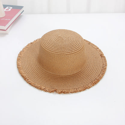 Bohemian Flat Straw Hat