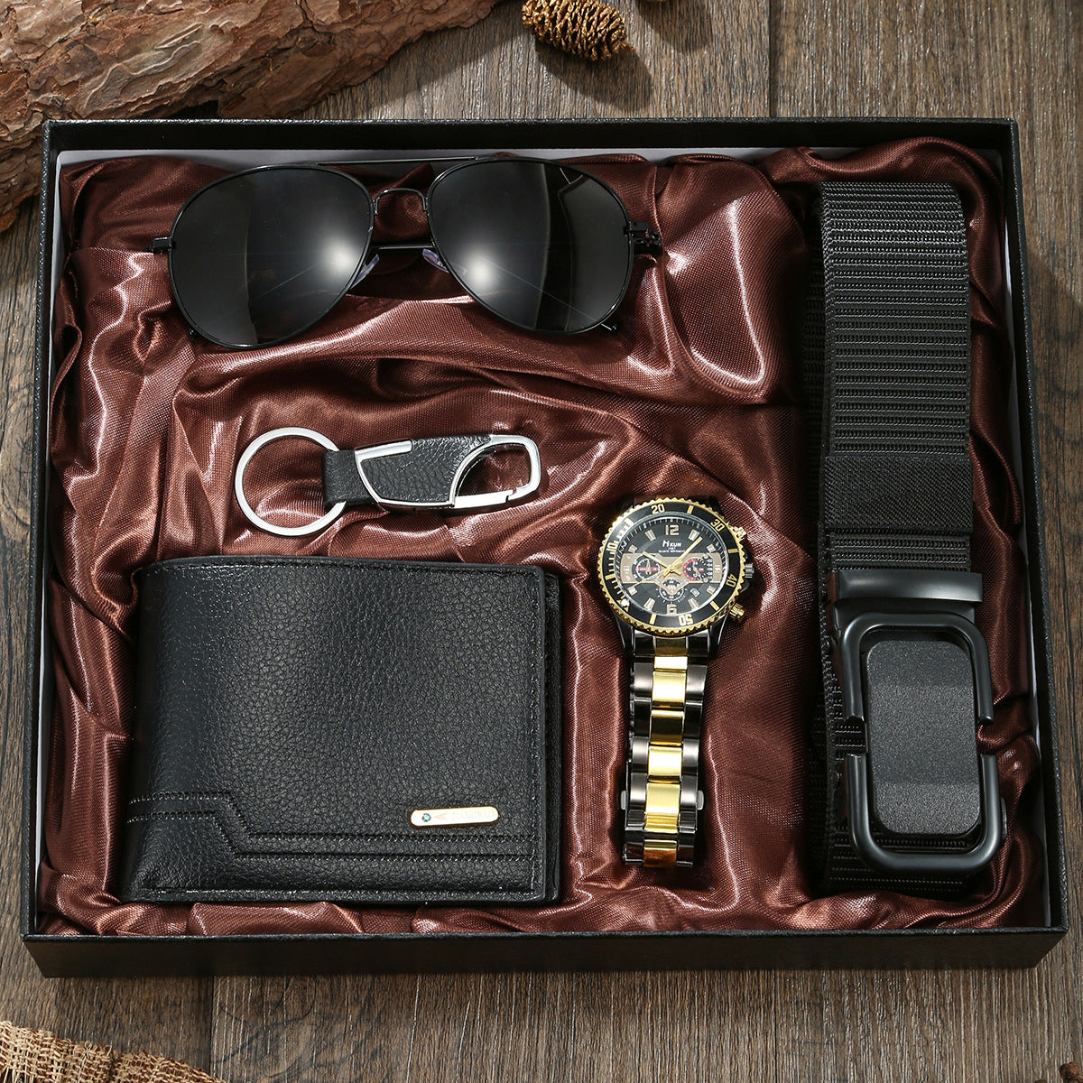 Personalized combination set quartz round watch