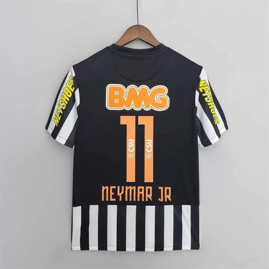 Camiseta retro de local y visitante del Santos 12-13, 11 Neymar, manga corta 