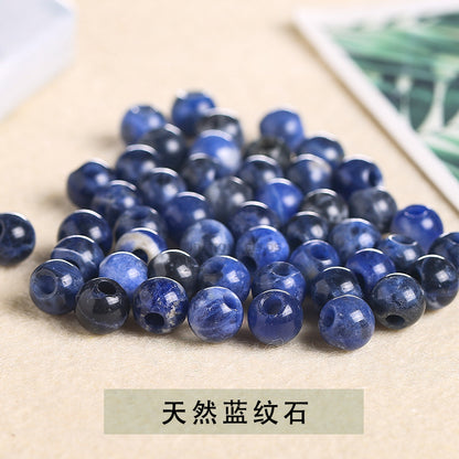 agate large hole beads DIY necklace positioning beads