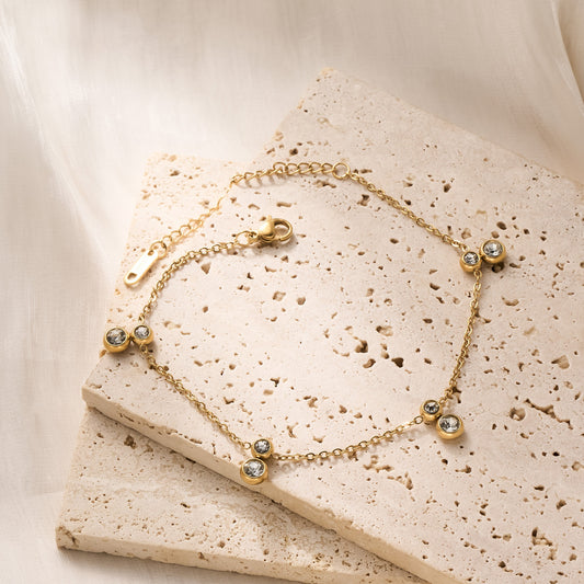 Stainless Steel Diamond Bracelet