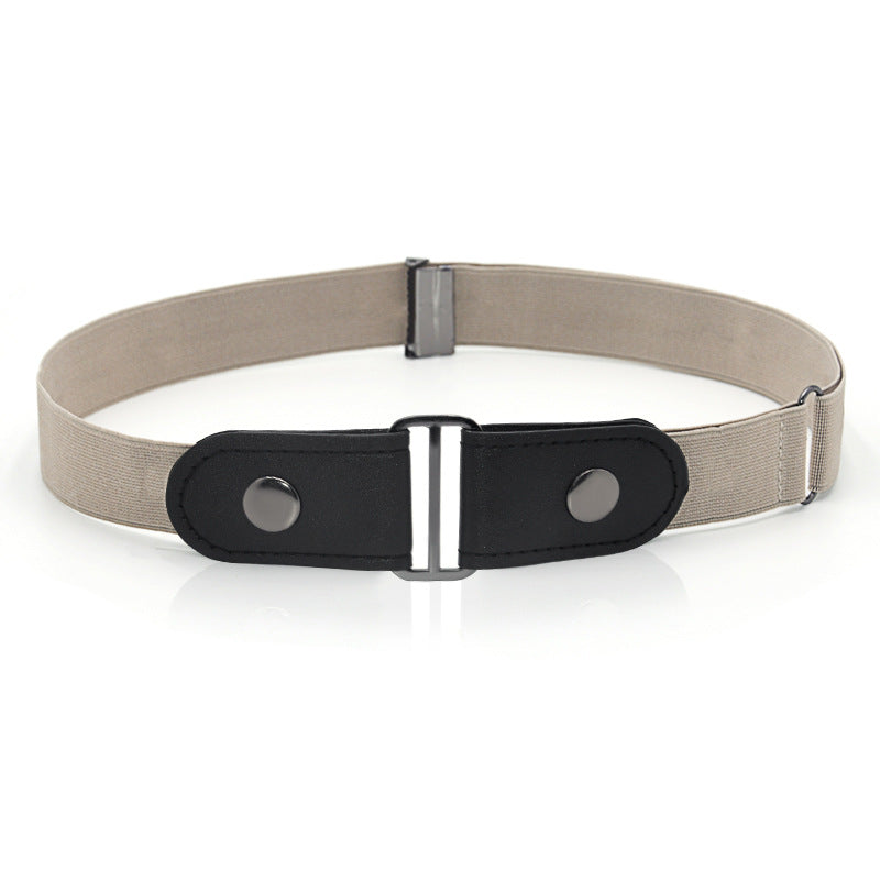 Faux Leather Slim Elastic Belt