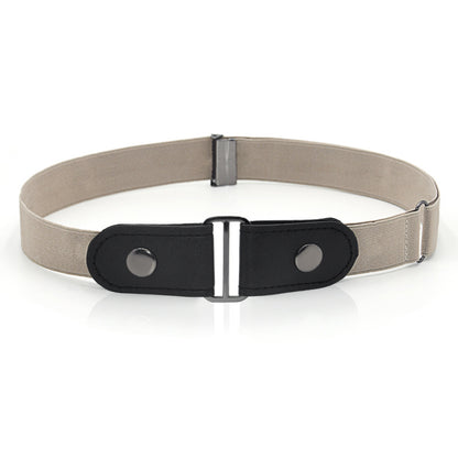 Faux Leather Slim Elastic Belt