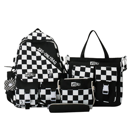 Handbag backpack bag 4 piece set school bag