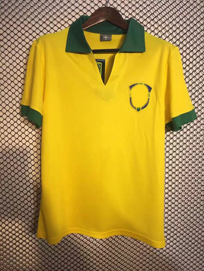 1957 Brazil Retro Garrincha Pel¨¦ Home/Away Thai Jersey