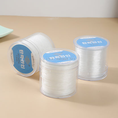 Transparent crystal elastic wire beaded accessories wire rope