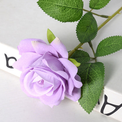 Simulation velvet rose corner rose flower