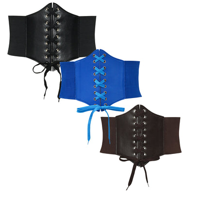 Elastic waist width belt