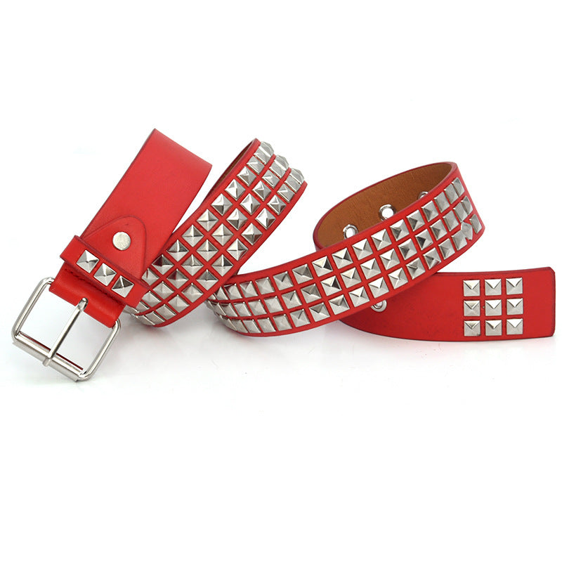 European and American version of pin buckle belt fashion