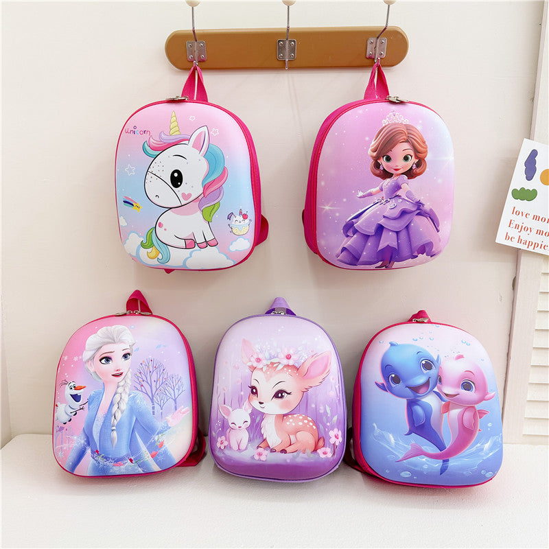 Eggshell kindergarten baby pony schoolbag