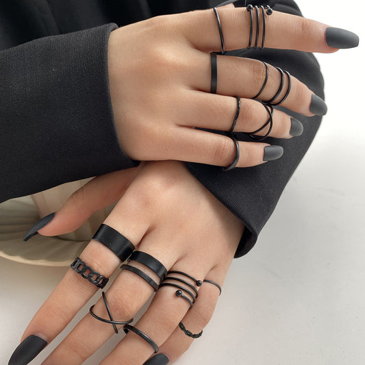 Retro Alloy 6-Piece Ring Set