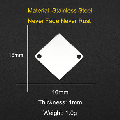 5 pcs/pack Pentagram DIY stainless steel geometric pendant