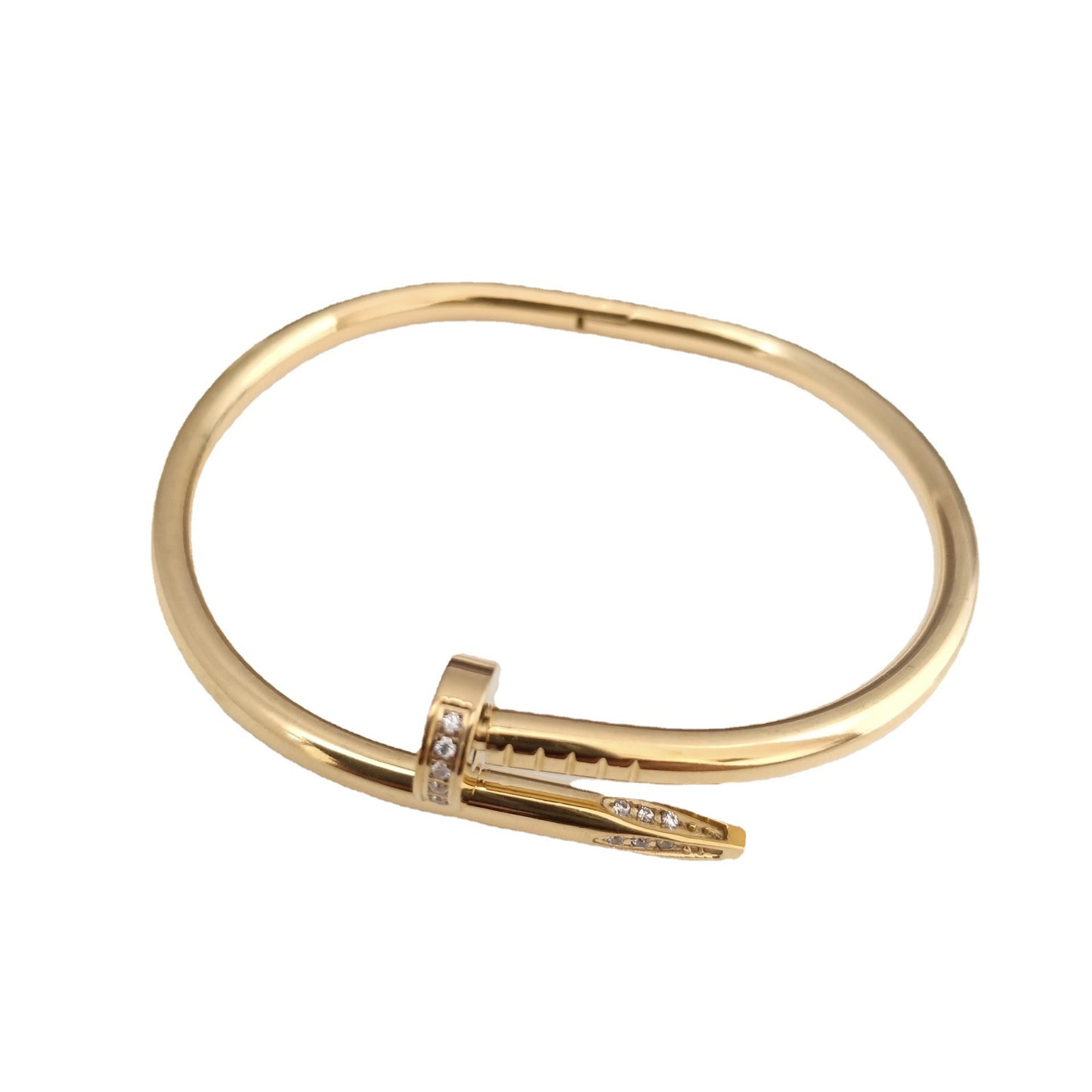 Titanium Steel Open Nail Bracelet — Light Luxury Non-Fading