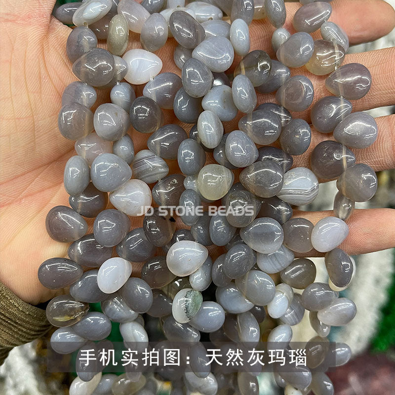 Crystal agate water drop beads loose beads