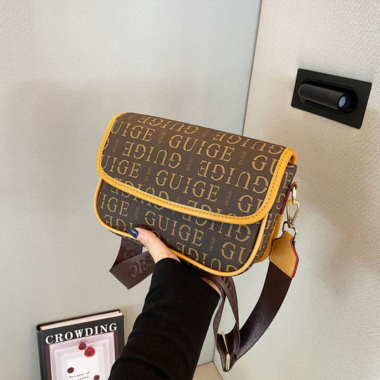 Premium retro letter women's bag