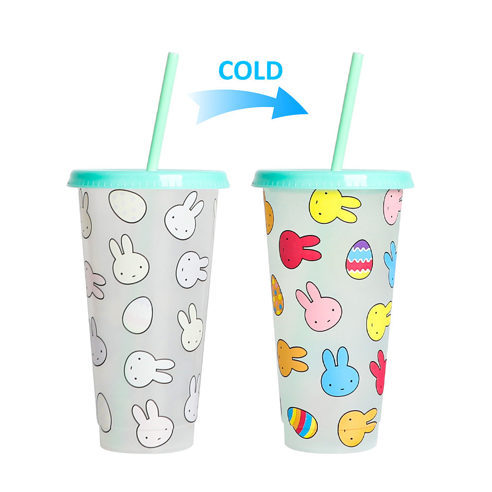 710Ml temperature-sensitive plastic color-changing cup